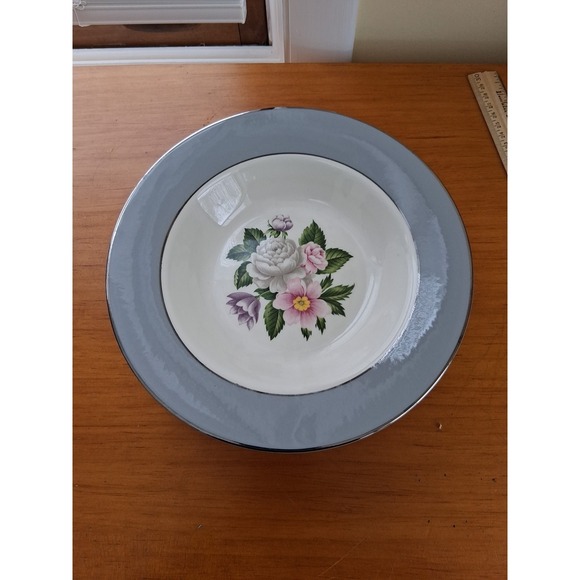 Homer Laughlin Cavalier Eggshell Soup Plates .lot Of 7
